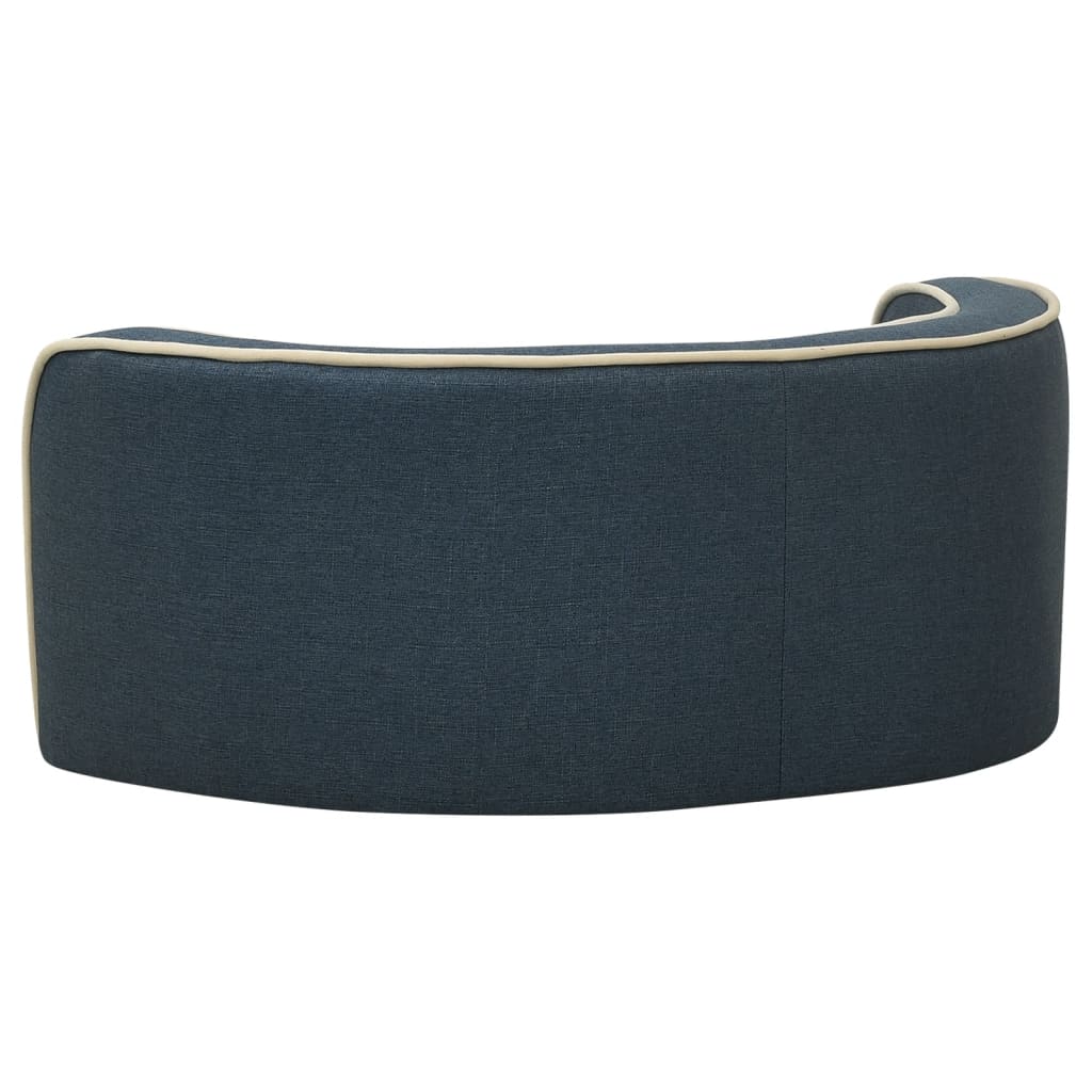 Taitettava koiran sohva sininen 76x71x30 cm pellava pestävä - Harrastajankoti.fi