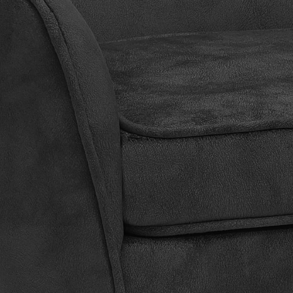 Koiran sohva musta 66x43x40 cm plyysi - Harrastajankoti.fi