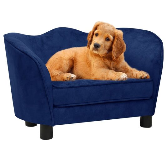 Koiran sohva sininen 66x43x40 cm plyysi - Harrastajankoti.fi