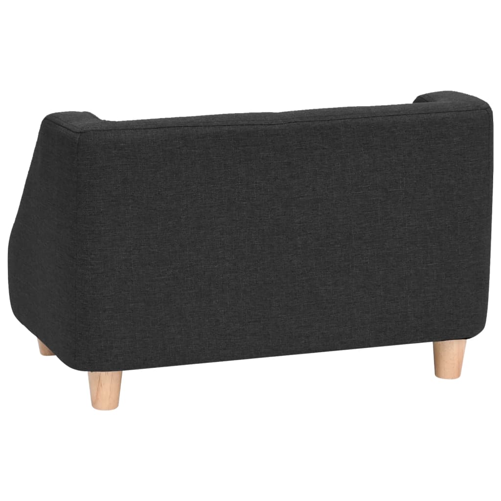 Koiran sohva musta 60x37x39 cm pellava - Harrastajankoti.fi