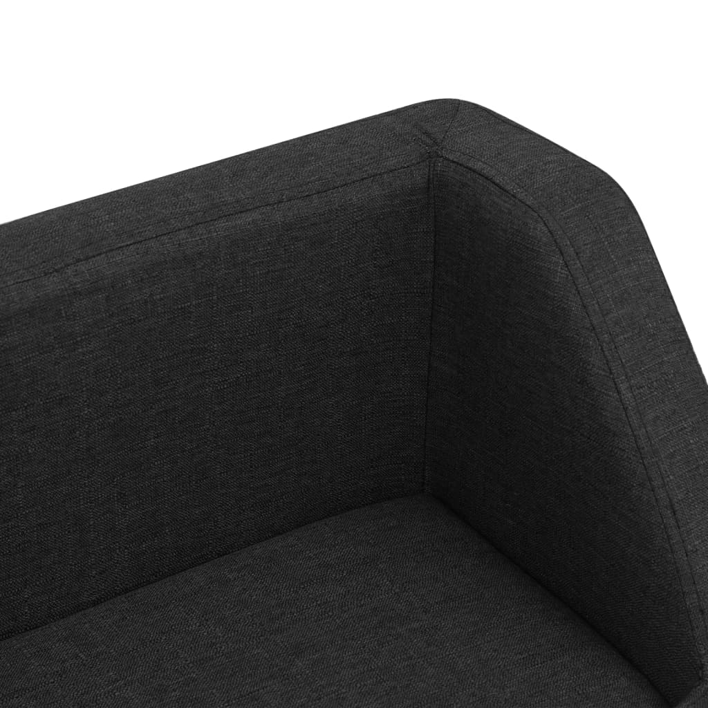 Koiran sohva musta 60x37x39 cm pellava - Harrastajankoti.fi