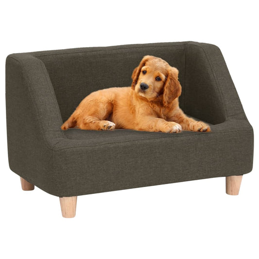 Koiran sohva tummanharmaa 60x37x39 cm pellava - Harrastajankoti.fi