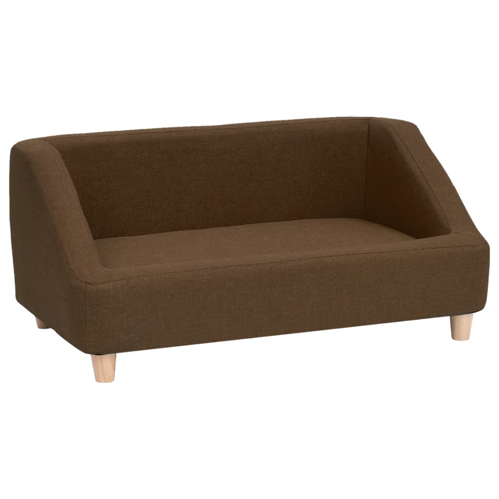 Koiran sohva ruskea 85x50x39 cm pellava - Harrastajankoti.fi