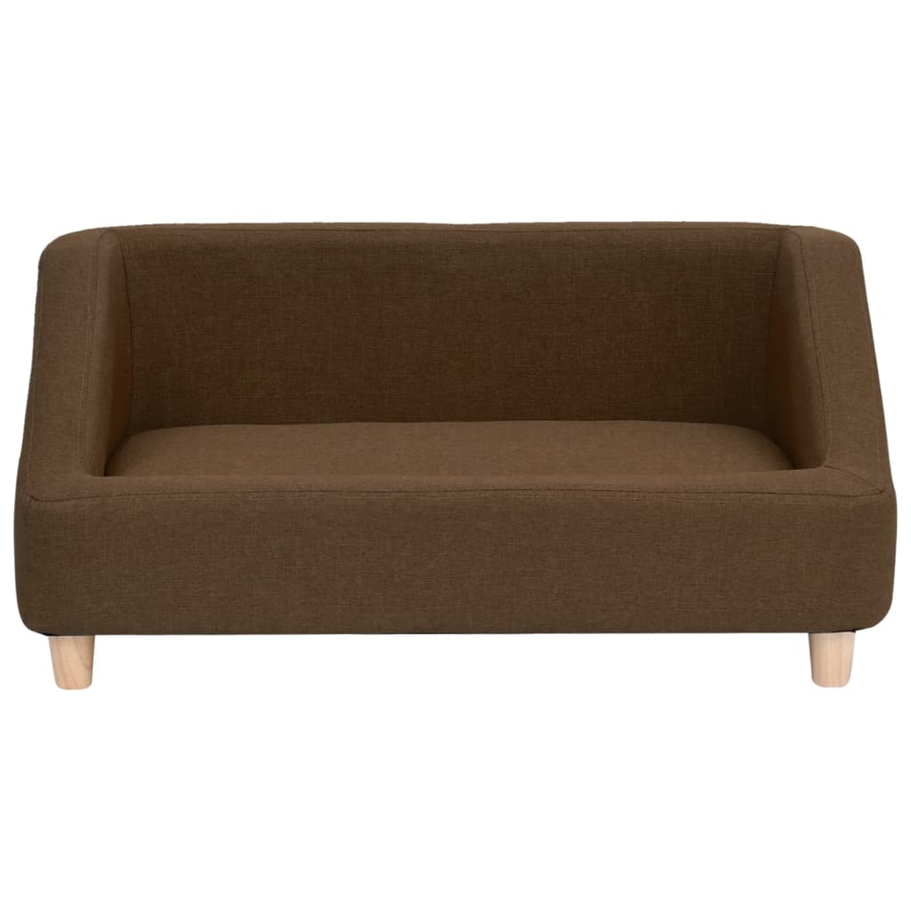 Koiran sohva ruskea 85x50x39 cm pellava - Harrastajankoti.fi