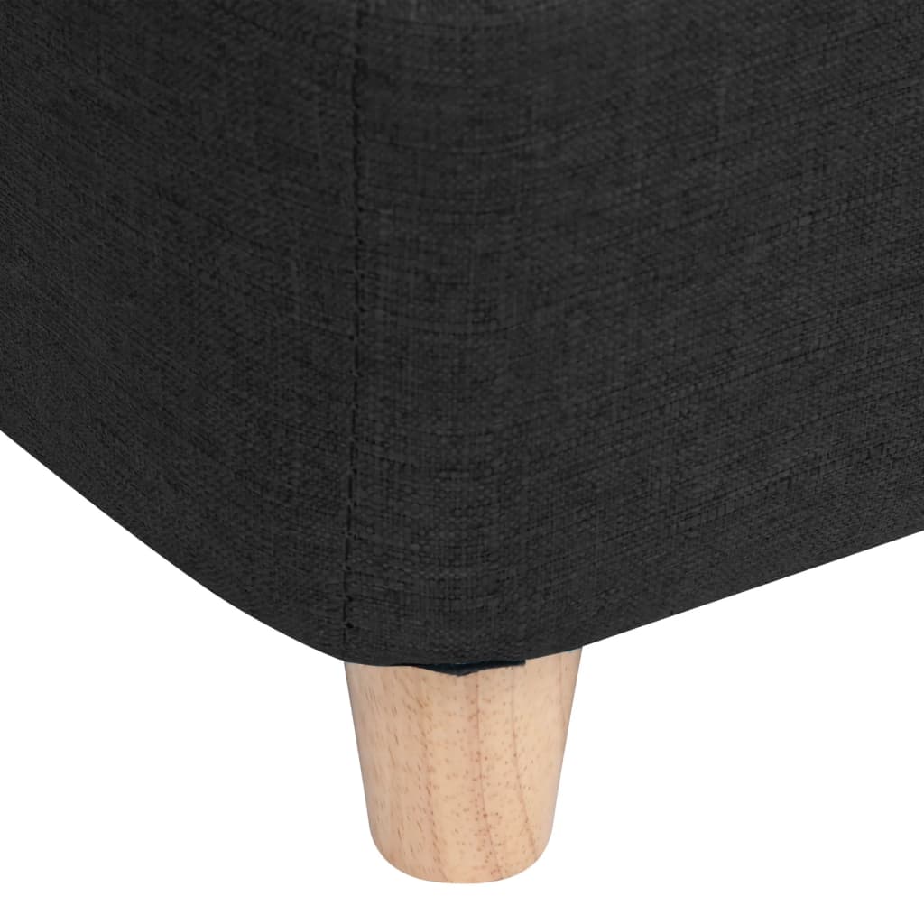 Koiran sohva musta 85x50x39 cm pellava - Harrastajankoti.fi