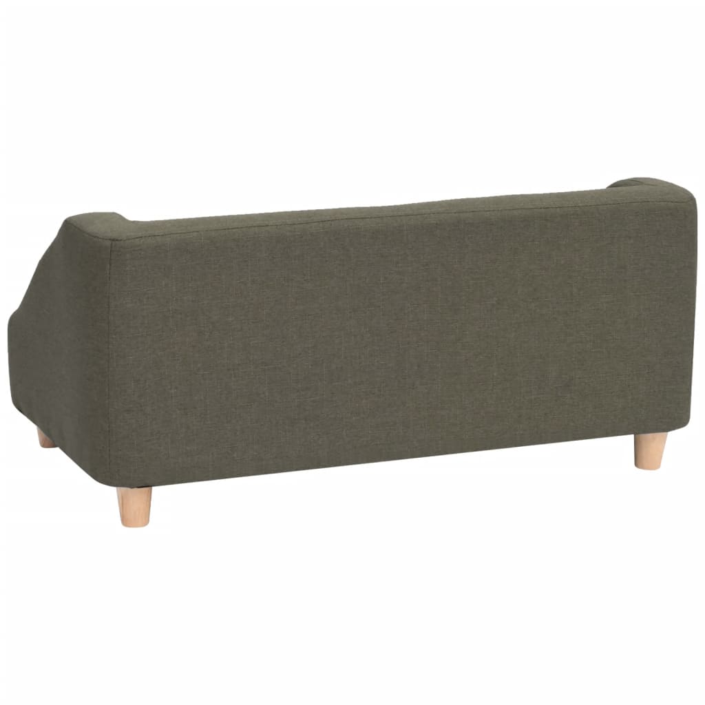 Koiran sohva tummanharmaa 85x50x39 cm pellava - Harrastajankoti.fi
