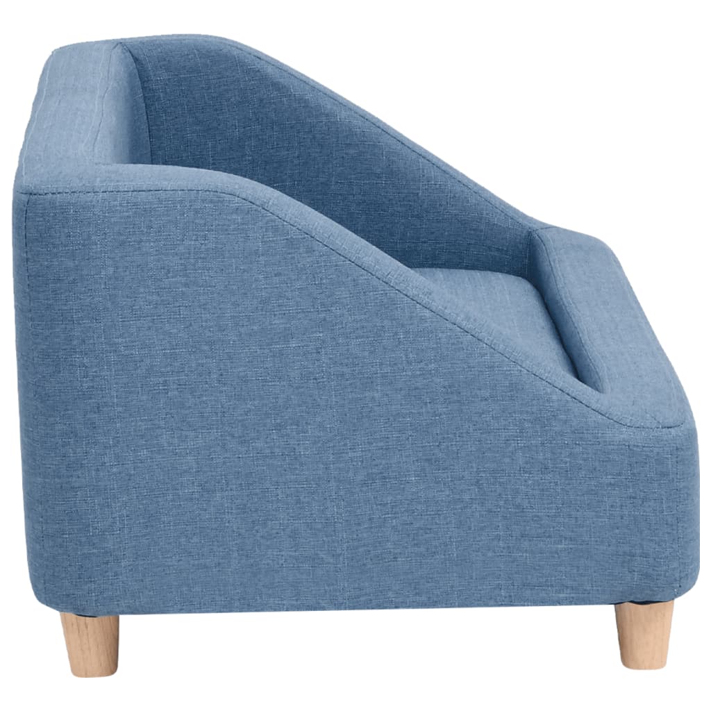 Koiran sohva sininen 85x50x39 cm pellava - Harrastajankoti.fi