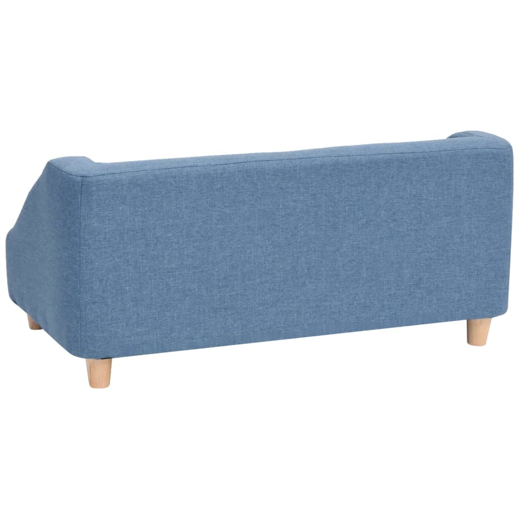 Koiran sohva sininen 85x50x39 cm pellava - Harrastajankoti.fi
