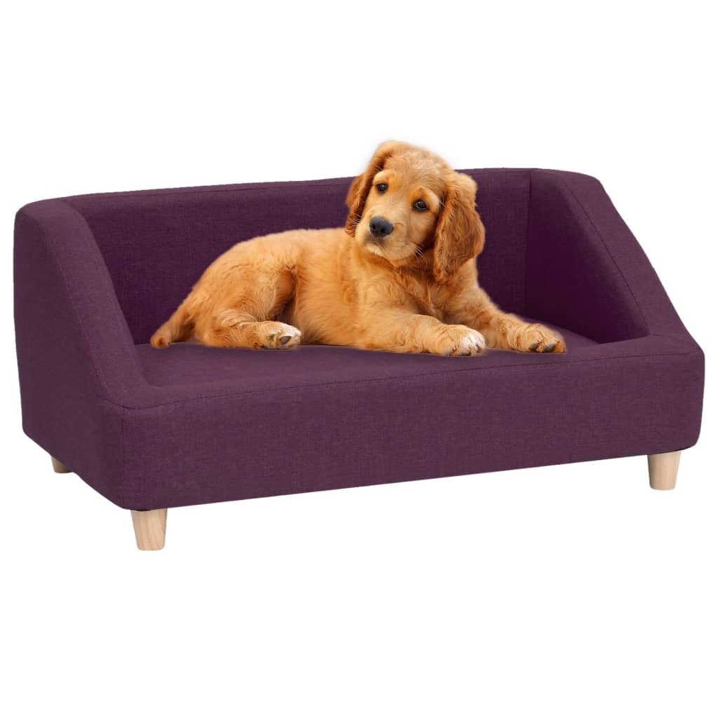Koiran sohva viininpunainen 85x50x39 cm pellava - Harrastajankoti.fi