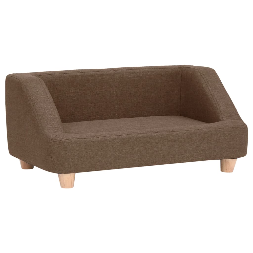 Koiran sohva ruskea 95x63x39 cm pellava - Harrastajankoti.fi