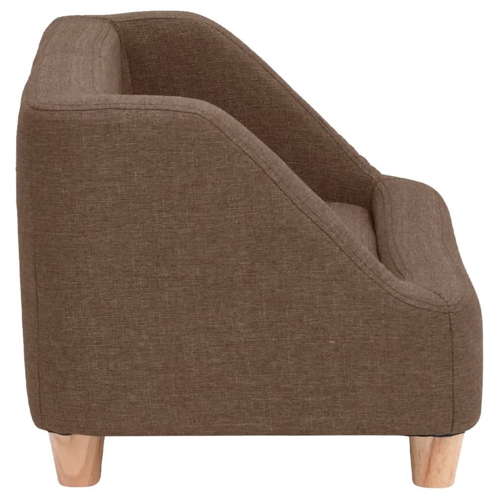 Koiran sohva ruskea 95x63x39 cm pellava - Harrastajankoti.fi
