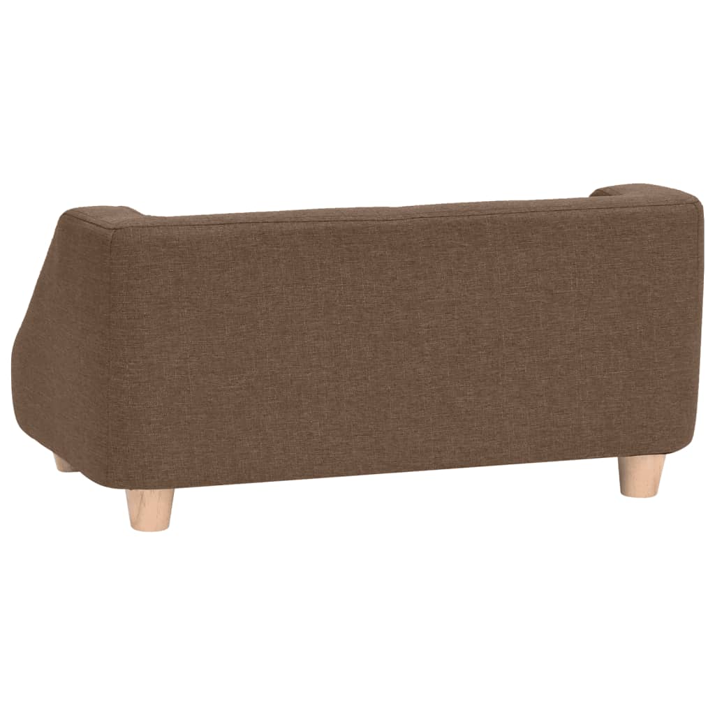 Koiran sohva ruskea 95x63x39 cm pellava - Harrastajankoti.fi