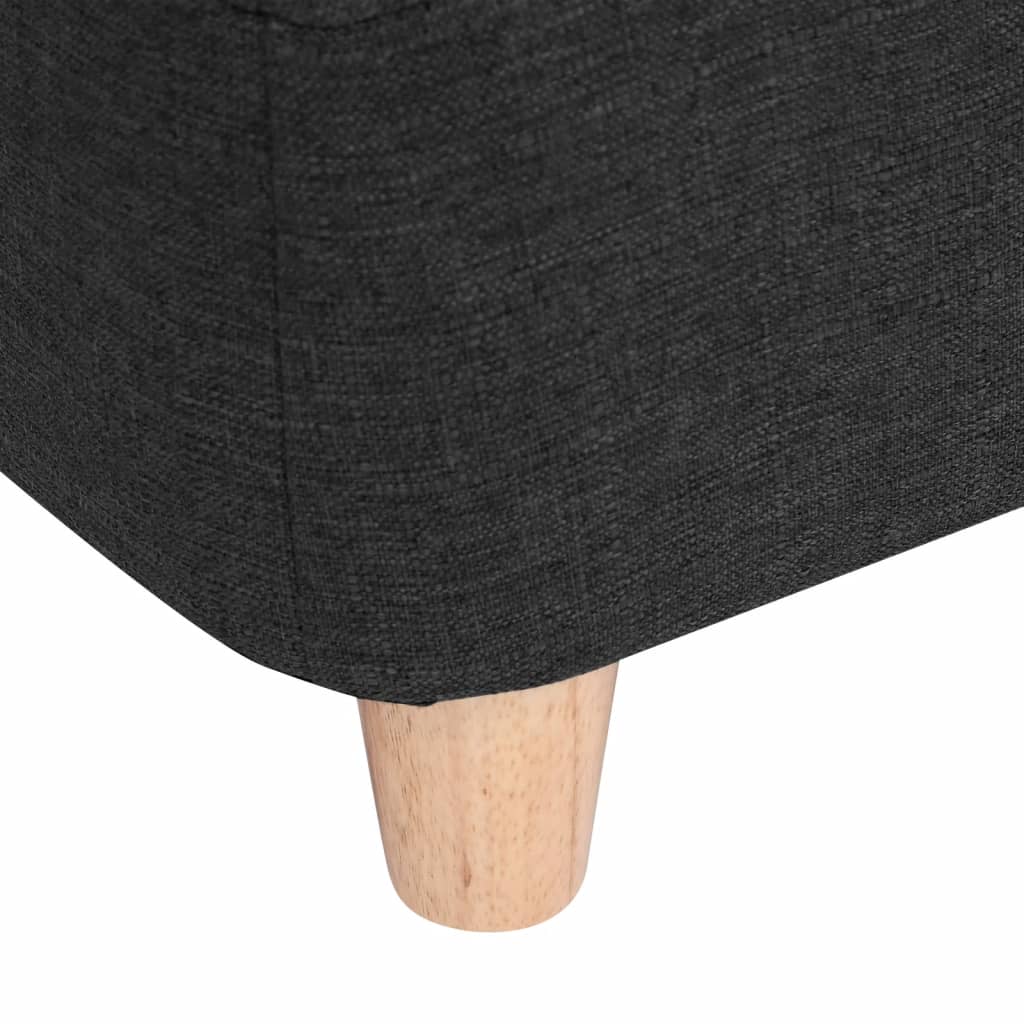 Koiran sohva musta 95x63x39 cm pellava - Harrastajankoti.fi