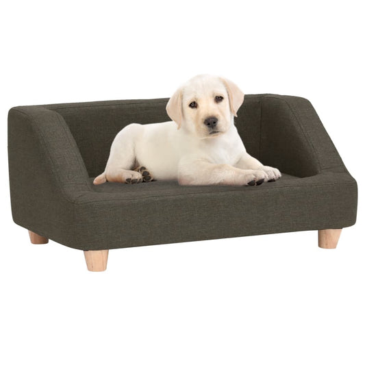 Koiran sohva tummanharmaa 95x63x39 cm pellava - Harrastajankoti.fi