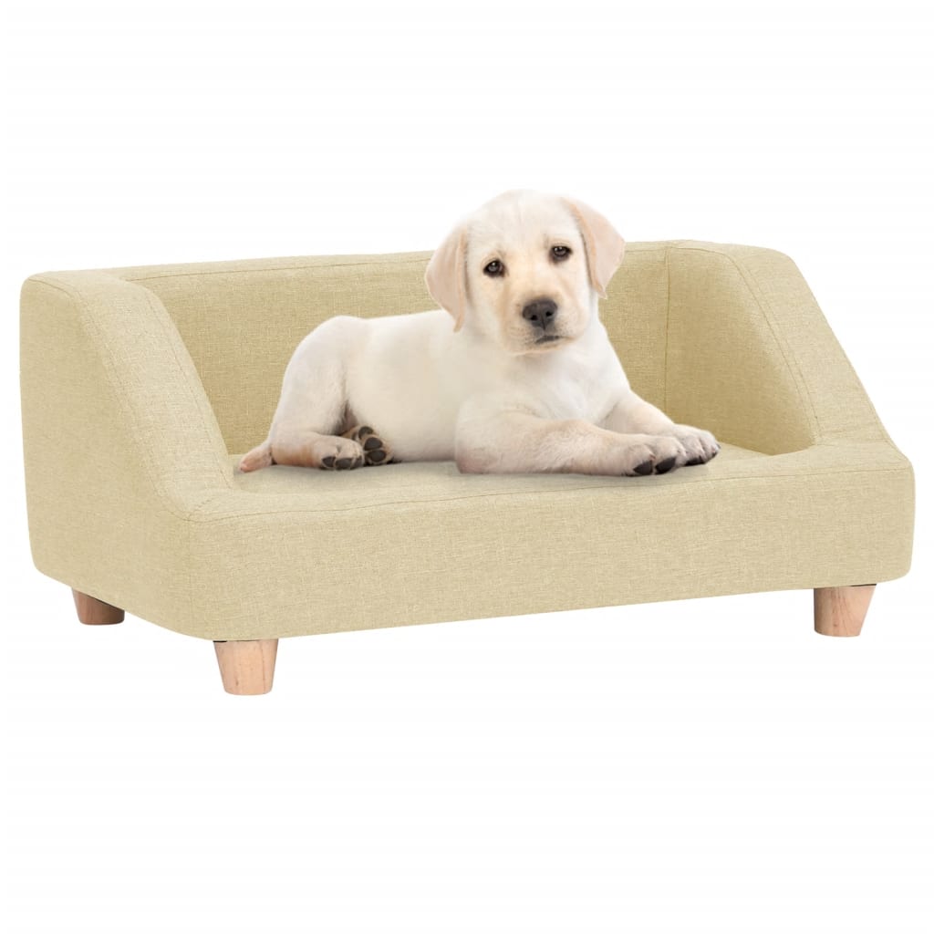 Koiran sohva kerma 95x63x39 cm pellava - Harrastajankoti.fi