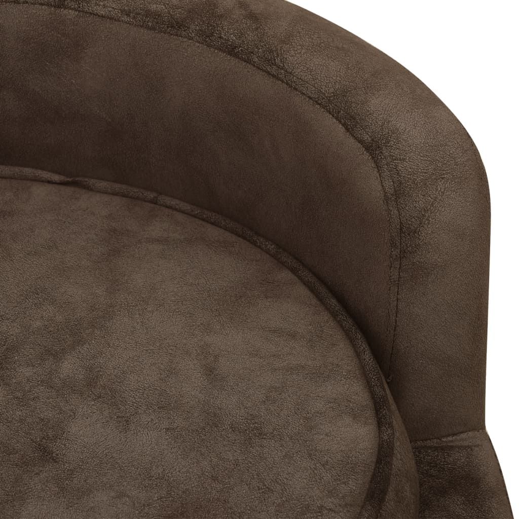 Koiran sohva ruskea 69x69x36 cm plyysi - Harrastajankoti.fi