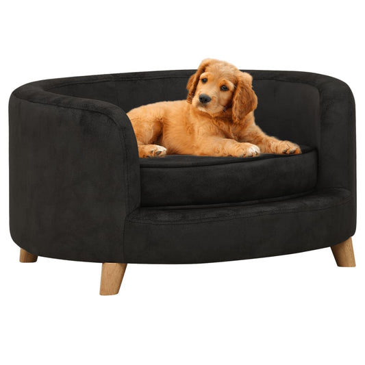 Koiran sohva musta 69x69x36 cm plyysi - Harrastajankoti.fi