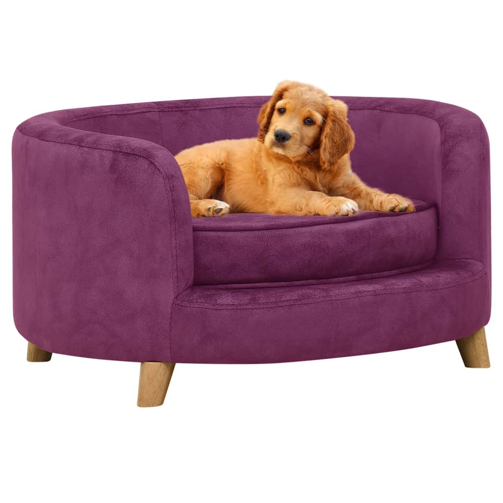 Koiran sohva viininpunainen 69x69x36 cm plyysi - Harrastajankoti.fi