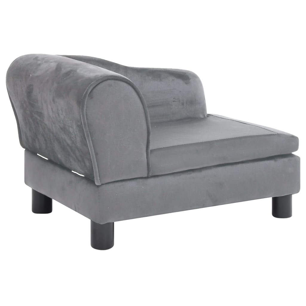 Koiran sohva harmaa 57x34x36 cm plyysi - Harrastajankoti.fi
