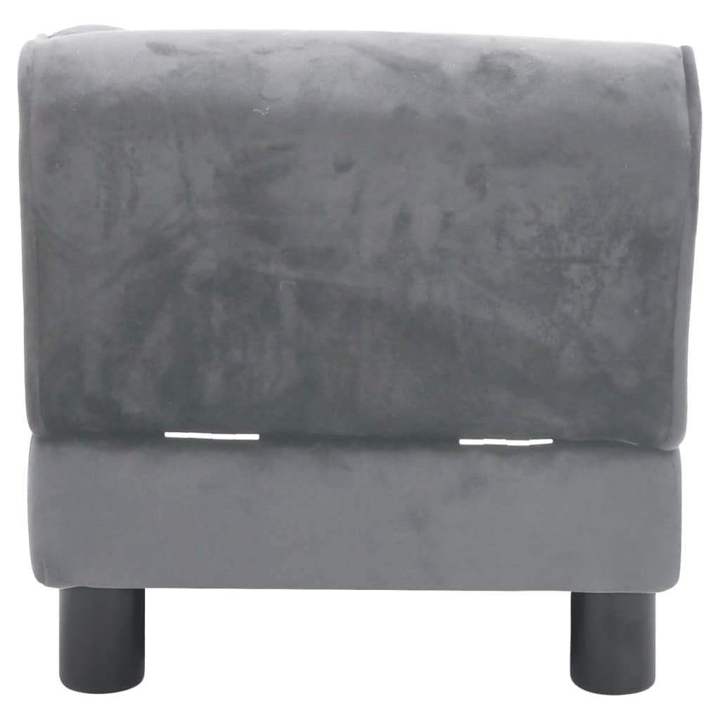 Koiran sohva harmaa 57x34x36 cm plyysi - Harrastajankoti.fi