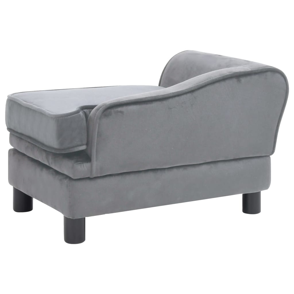 Koiran sohva harmaa 57x34x36 cm plyysi - Harrastajankoti.fi