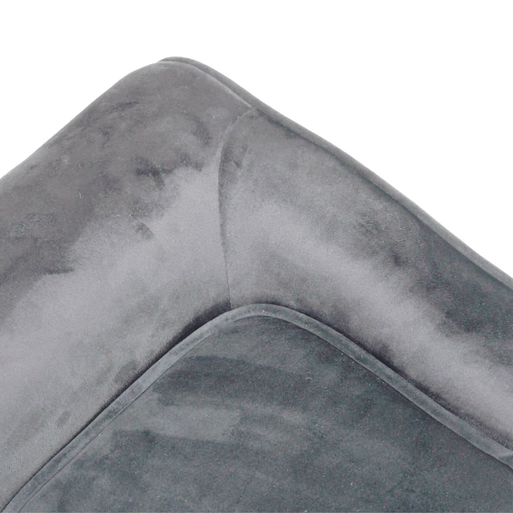 Koiran sohva harmaa 57x34x36 cm plyysi - Harrastajankoti.fi