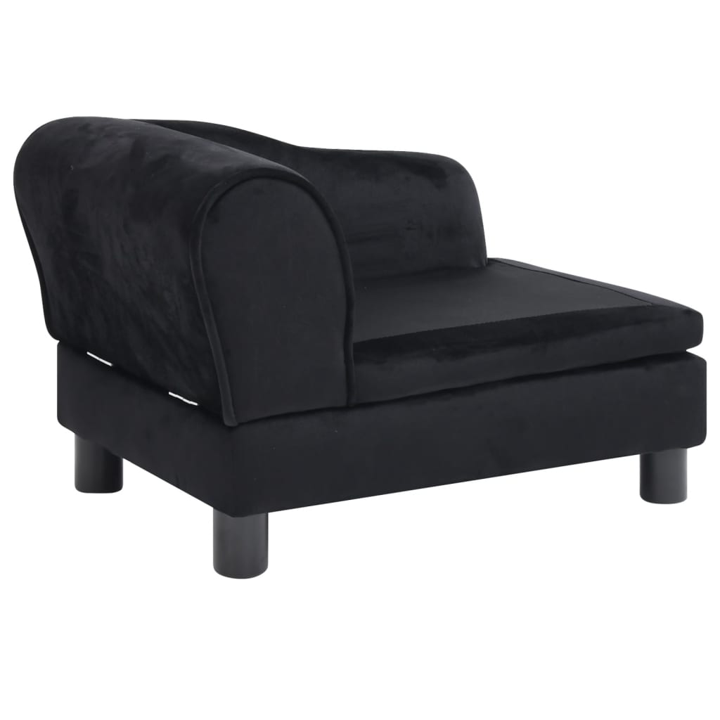 Koiran sohva musta 57x34x36 cm plyysi - Harrastajankoti.fi