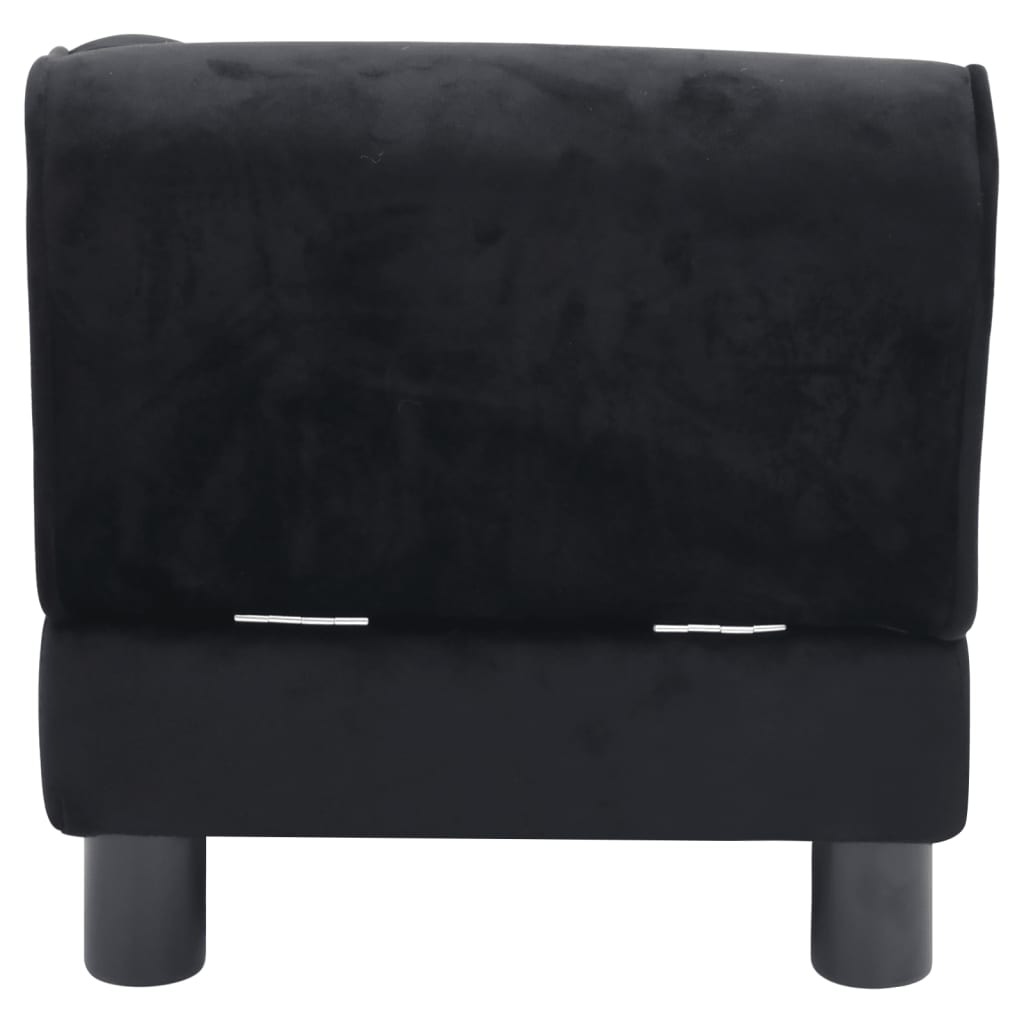 Koiran sohva musta 57x34x36 cm plyysi - Harrastajankoti.fi