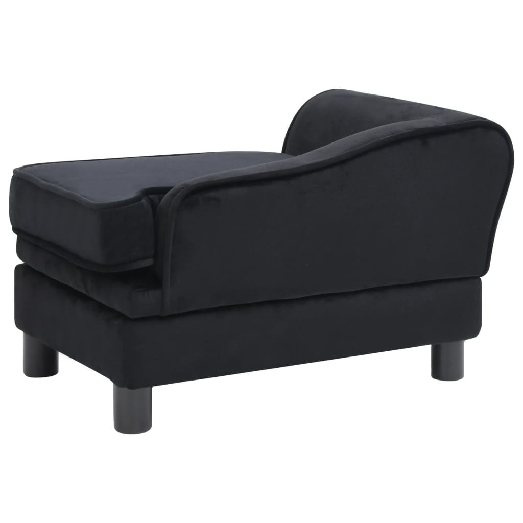 Koiran sohva musta 57x34x36 cm plyysi - Harrastajankoti.fi