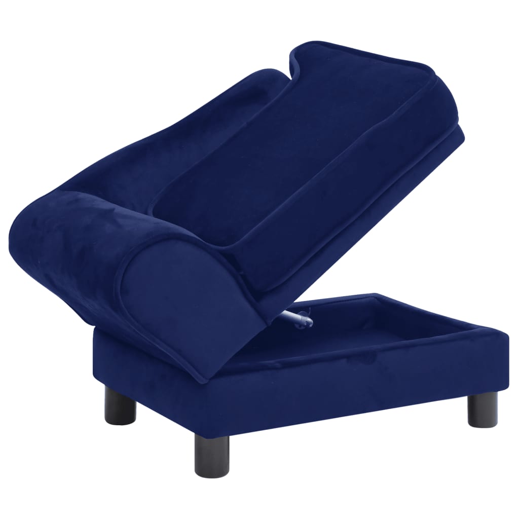Koiran sohva sininen 57x34x36 cm plyysi - Harrastajankoti.fi