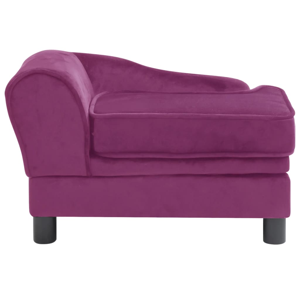Koiran sohva viininpunainen 57x34x36 cm plyysi - Harrastajankoti.fi