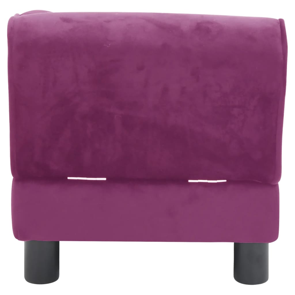 Koiran sohva viininpunainen 57x34x36 cm plyysi - Harrastajankoti.fi
