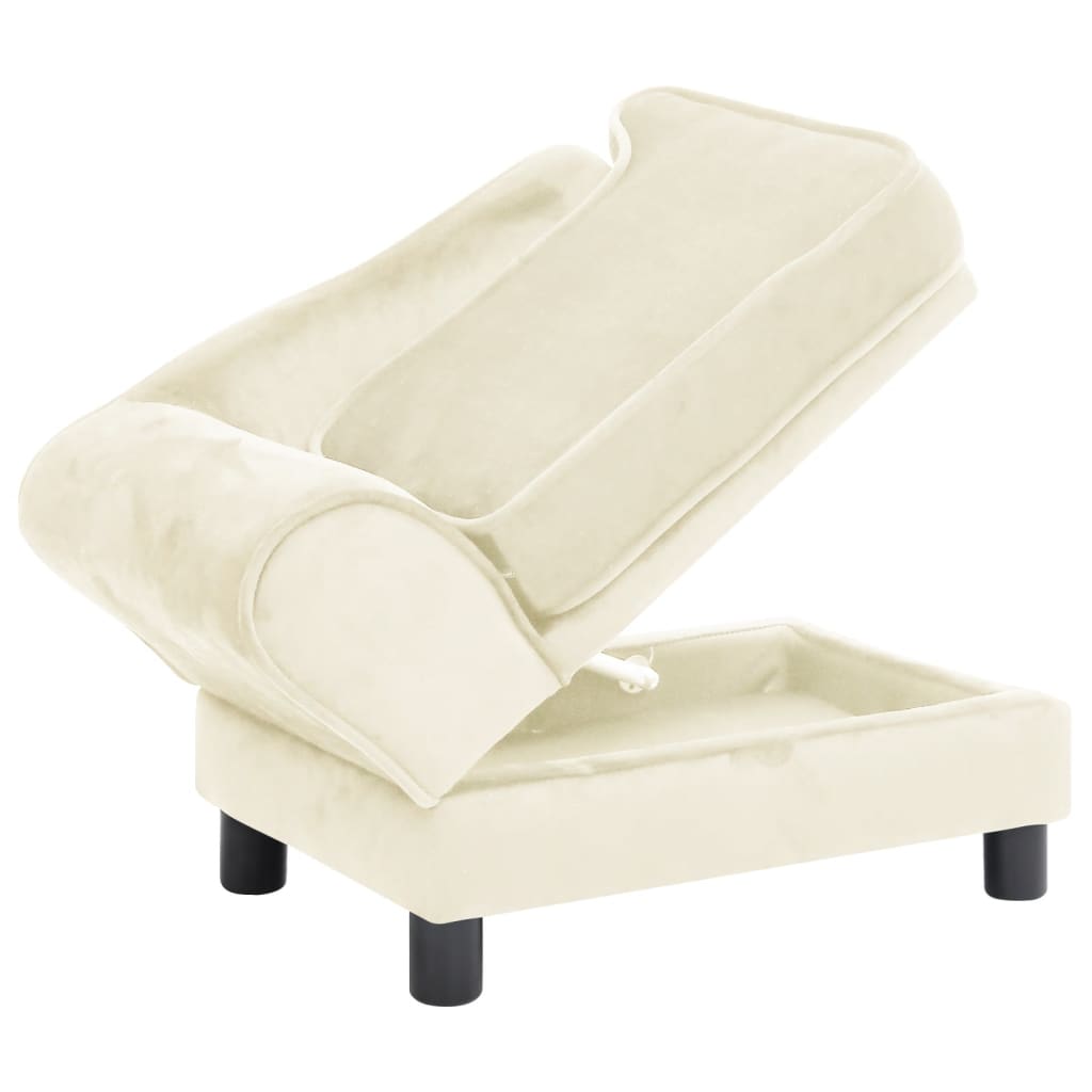 Koiran sohva kerma 57x34x36 cm plyysi - Harrastajankoti.fi