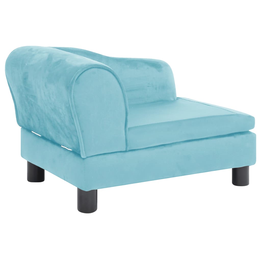 Koiran sohva turkoosi 57x34x36 cm plyysi - Harrastajankoti.fi