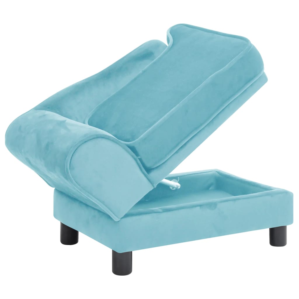 Koiran sohva turkoosi 57x34x36 cm plyysi - Harrastajankoti.fi
