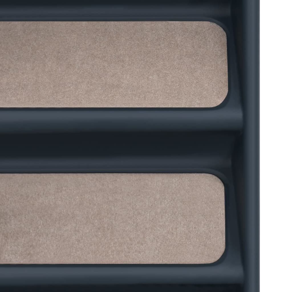 Kokoontaittuvat 4 askelman koiran portaat tummanharmaa - Harrastajankoti.fi