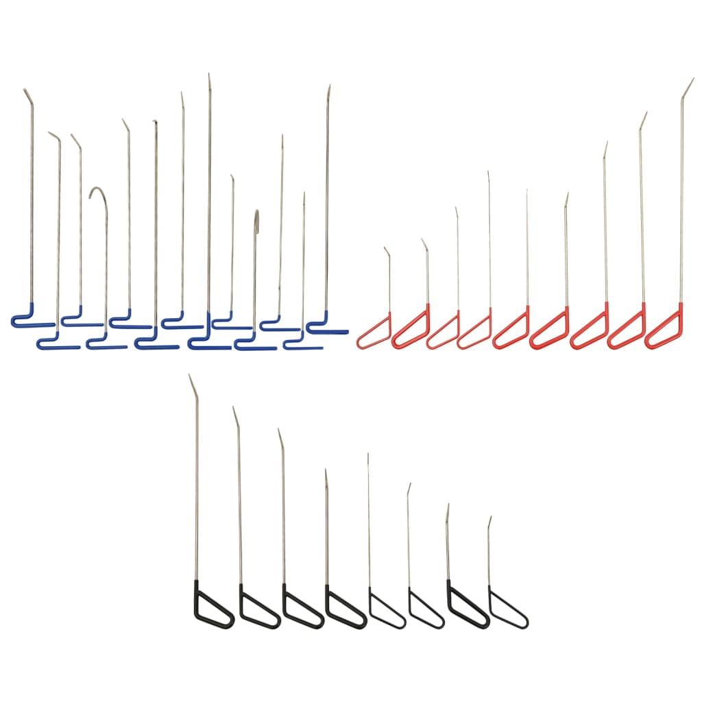 30-osainen Lommojen korjauskoukkusarja ruostumaton teräs - Harrastajankoti.fi