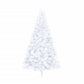 Tekojoulukuusen puolikas jalustalla valkoinen 150 cm PVC - Harrastajankoti.fi