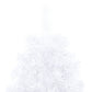 Tekojoulukuusen puolikas jalustalla valkoinen 150 cm PVC - Harrastajankoti.fi