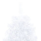 Tekojoulukuusen puolikas jalustalla valkoinen 210 cm PVC - Harrastajankoti.fi