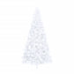 Tekojoulukuusen puolikas jalustalla valkoinen 240 cm PVC - Harrastajankoti.fi