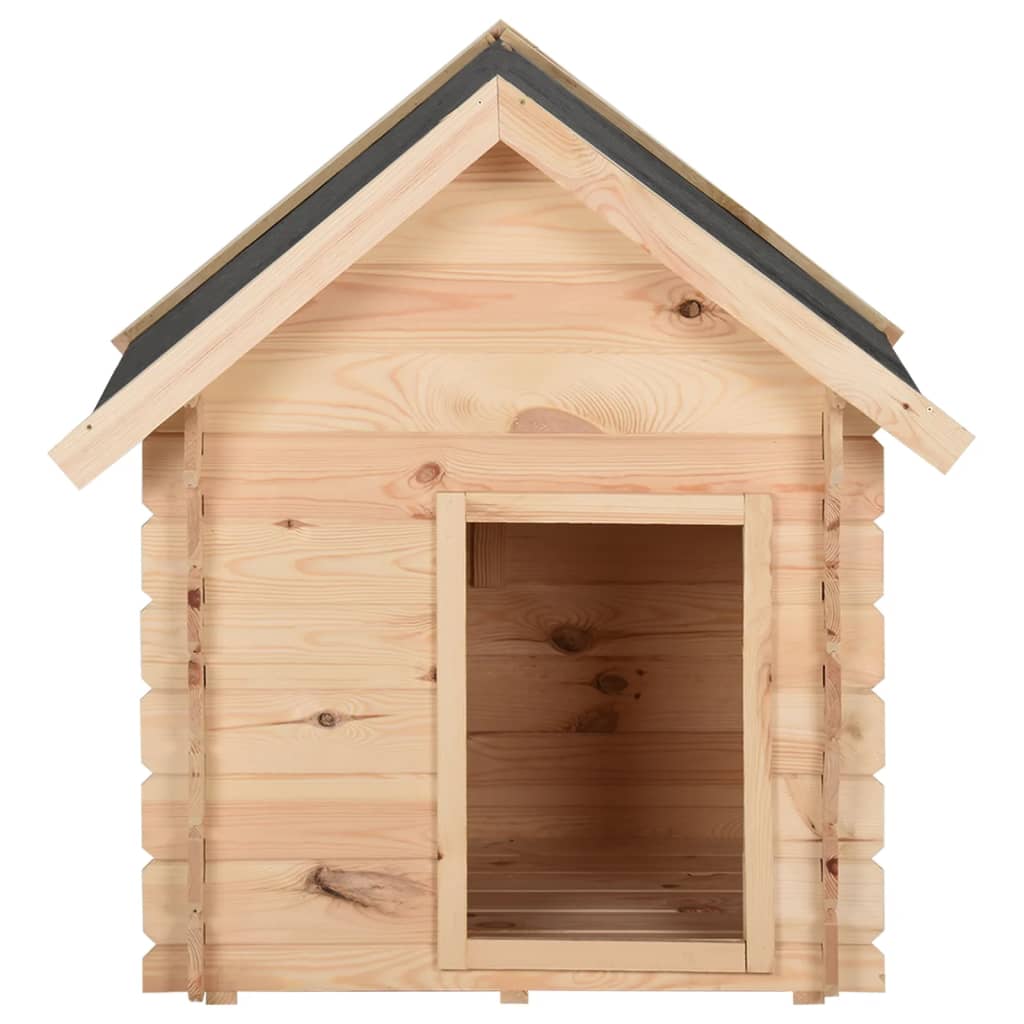 Koirankoppi 80x80x100,6 cm täysi mänty - Harrastajankoti.fi