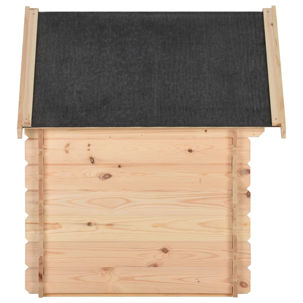 Koirankoppi 80x80x100,6 cm täysi mänty - Harrastajankoti.fi