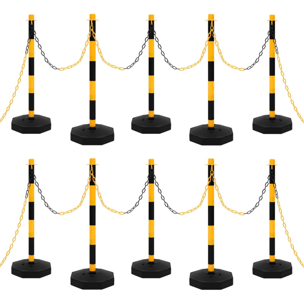 Ketjutolppasarja 10 m muoviketjulla - Harrastajankoti.fi