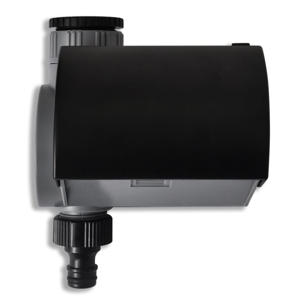 Puutarhan vesiajastin yhdellä ulostulolla ja veden jakelijalla - Harrastajankoti.fi