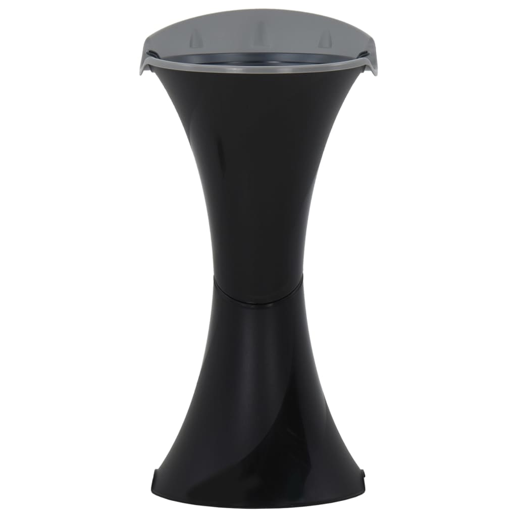 Tuhkakuppiteline musta 36x39x71 cm - Harrastajankoti.fi