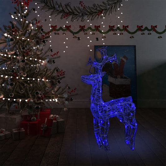 Poro joulukoriste 90 LED-valoa 60x16x100 cm akryyli - Harrastajankoti.fi