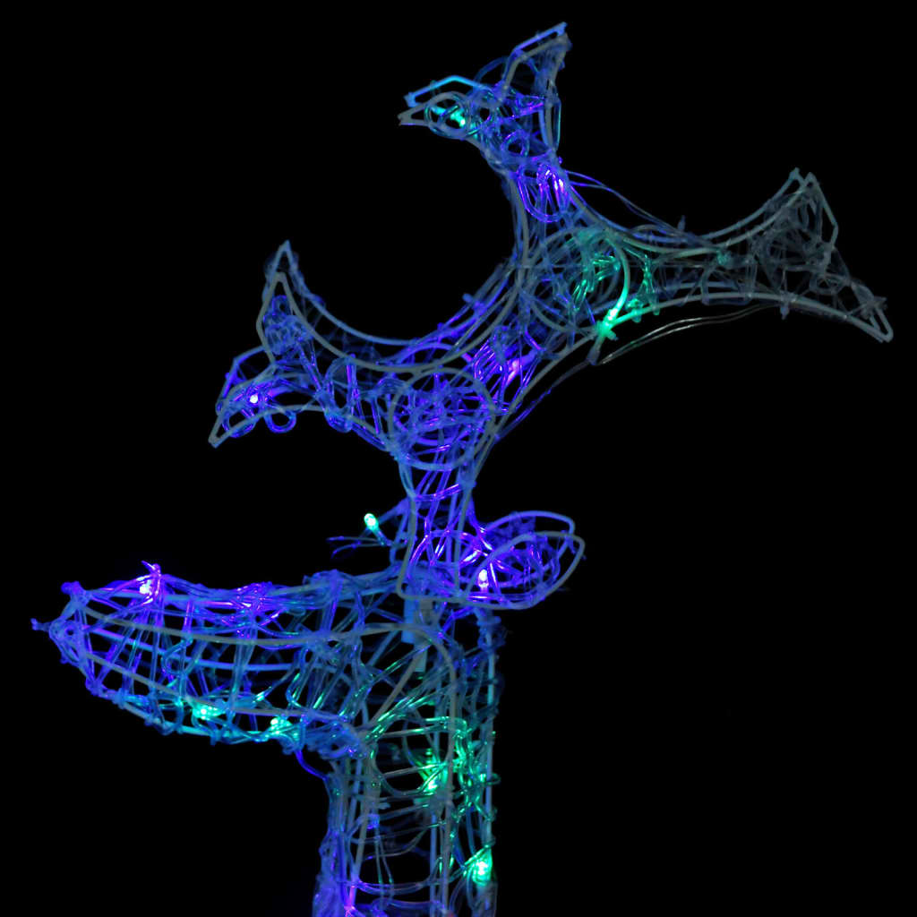 Poro joulukoriste 90 LED-valoa 60x16x100 cm akryyli - Harrastajankoti.fi