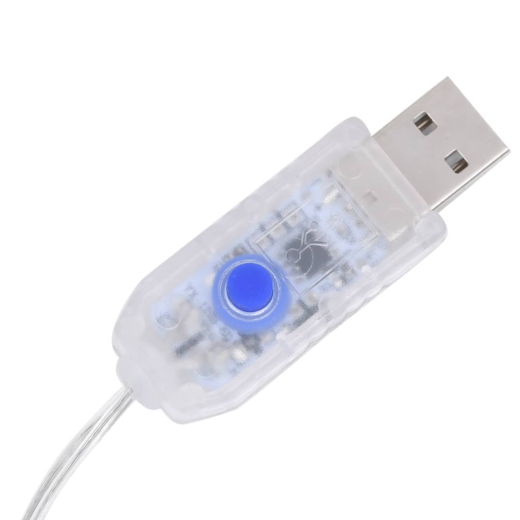 Porojoulukoriste akryyli 140 LED-valoa 128 cm värikäs - Harrastajankoti.fi