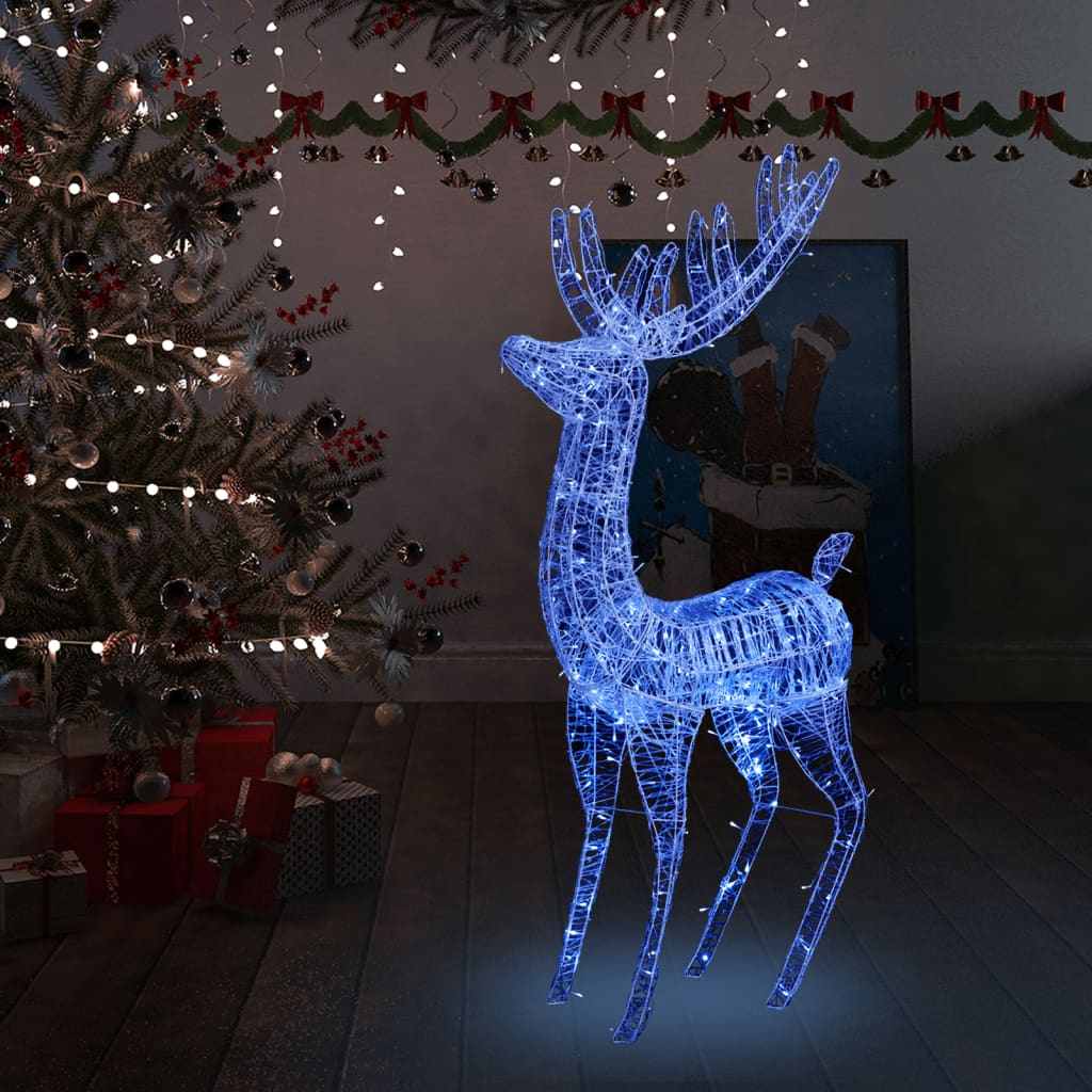 XXL Jouluporo akryyli 250 LED-valoa 180 cm sininen - Harrastajankoti.fi